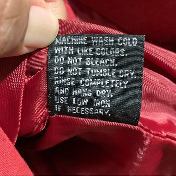 Perry Ellis Portfolio Men's  XL Dark Red Burgundy Full Zip Jacket Windbreaker - Picture 7 of 7